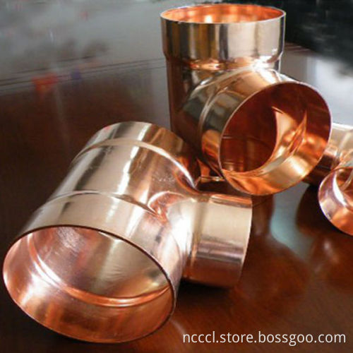 Copper Reducer Tee of ID=28mmx15mmx28mm For Cu pipe OD 28&15MM